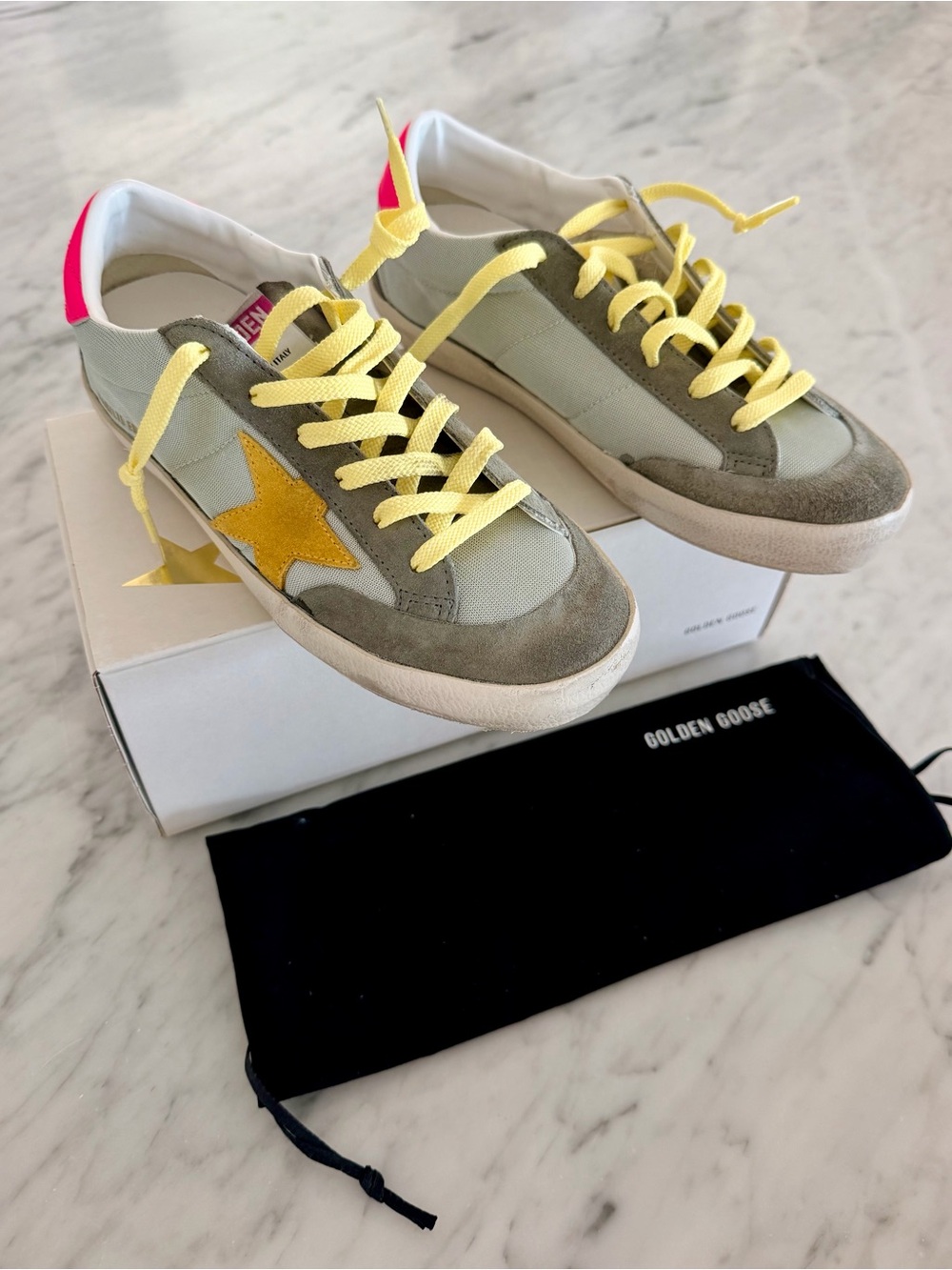 New Golden Goose Women's Star Low-Top Sneakers. Size 38.